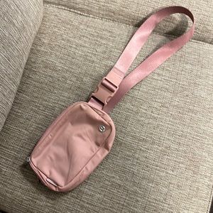 Pink lululemon belt bag